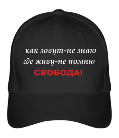 

Бейсболка (кепка) Свобода 1 Черный