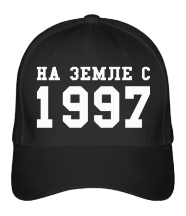

Бейсболка (кепка) На земле с 1997 Черный