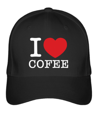 

Бейсболка (кепка) I love coffee 1 Черный
