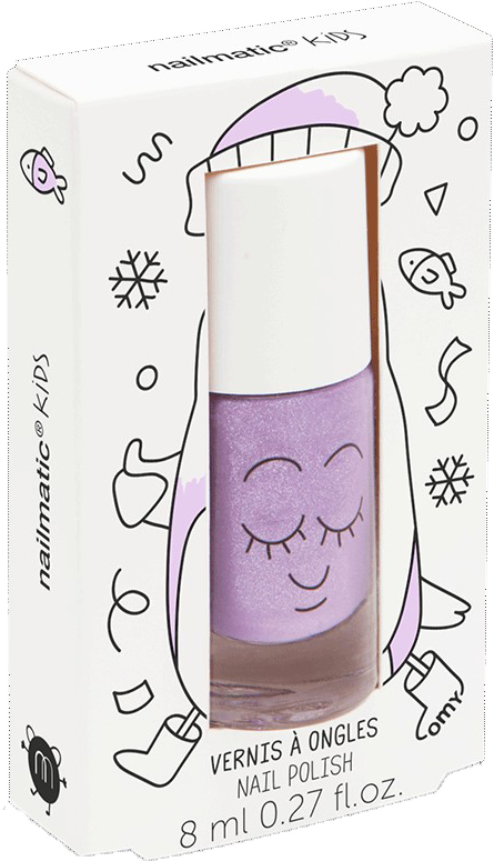 

Детский лак для ногтей Nailmatic Pearly Purple/Перламутрово-фиолетовый 8 мл (102PIGLOUF)