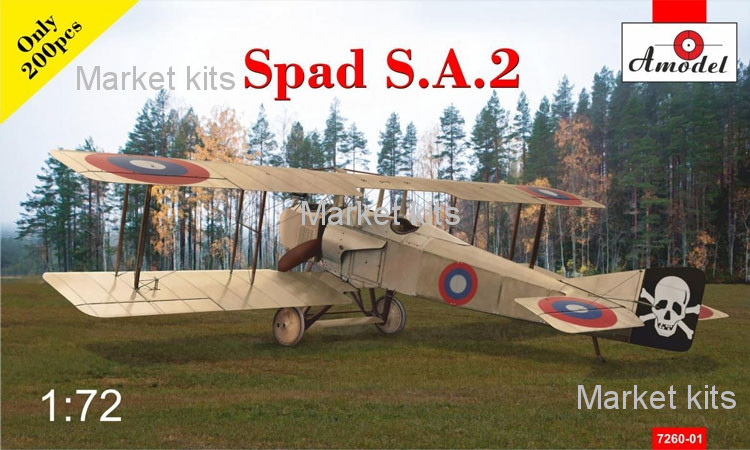 

Истребитель-биплан SPAD S.A.2 1:72 AMODEL (AMO7260-01)