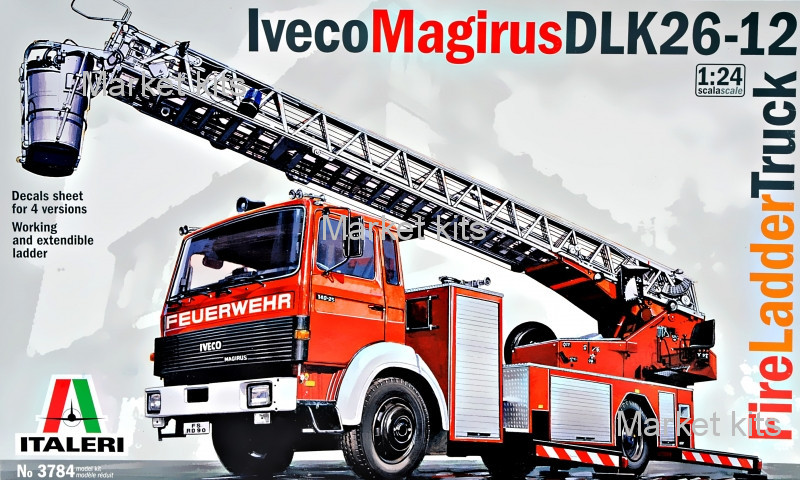

Пожарный грузовик Iveco "Magirus" DLK 26-12 1:24 ITALERI (IT3784)