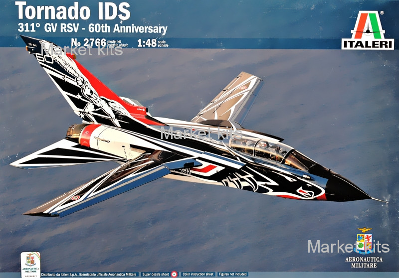 

Истребитель-бомбардировщик Tornado IDS "311° GV RSV 60th Anniversary" 1:48 ITALERI (IT2766)