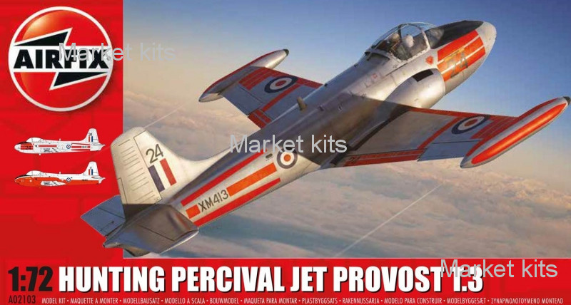 

Учебно-тренировочный самолет BAC Jet Provost T3 1:72 Airfix (AIR02103)