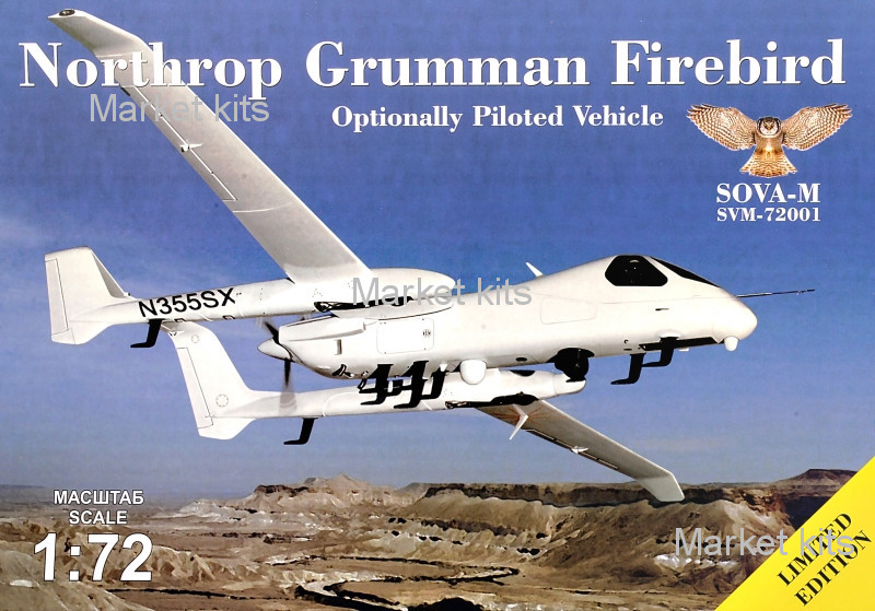 

Разведчик Northrop Grumman Firebird OPV с антеннами и датчиками 1:72 Sova Model (SVM72001)