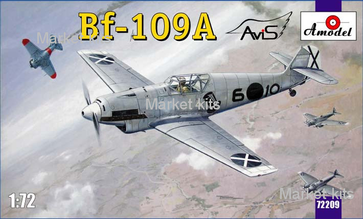 

Самолет Messerschmitt Bf-109A German fighter 1:72 AMODEL (AMO72209)