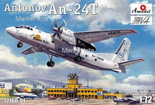 

Самолет Антонов Ан-24T Phoenix Avia 1:72 AMODEL (AMO72160-01)