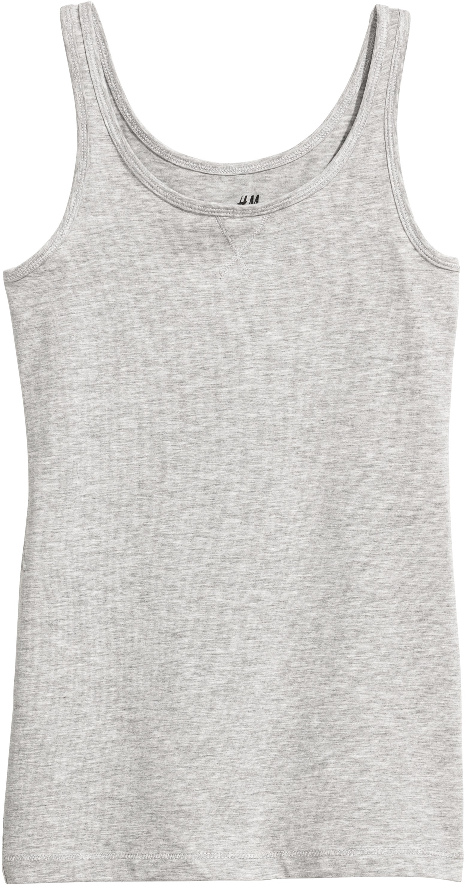 

Майка H&M 5001337 134-140 см Серый меланж
