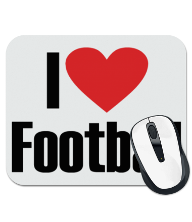 

Коврик для мыши I love football