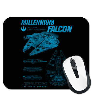 

Коврик для мыши Millennium Falcon Schematics