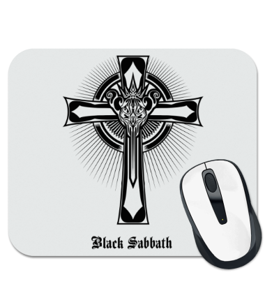 

Коврик для мыши Black Sabbath logo