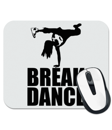 

Коврик для мыши Break dance girl