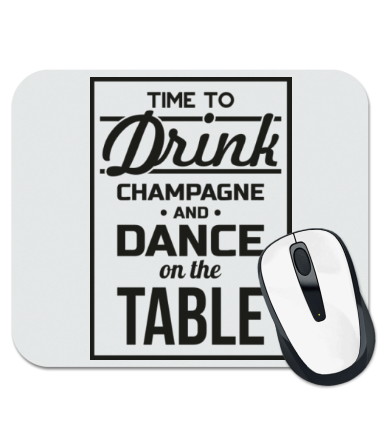 

Коврик для мыши Time to Drink