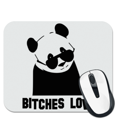 

Коврик для мыши Bitches love