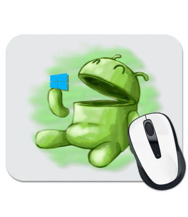 

Коврик для мыши Android Eats Windows