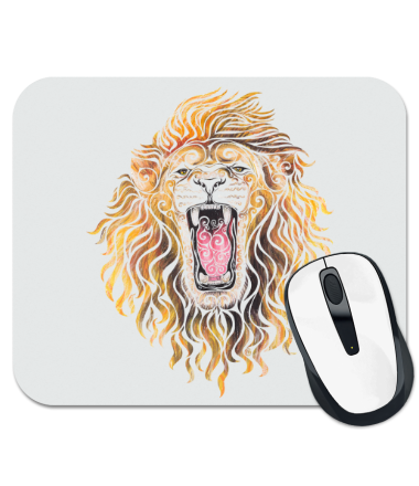

Коврик для мыши Swirly Lion
