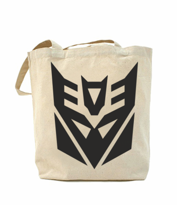 

Эко-сумка, шоппер с принтом повседневная Decepticons logo