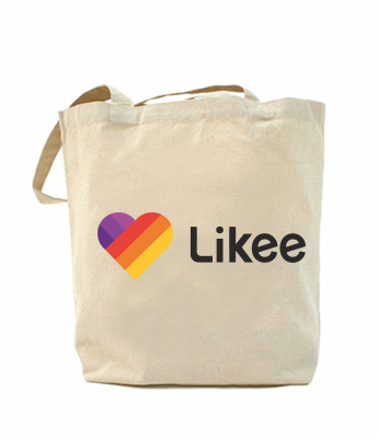 

Эко-сумка, шоппер с принтом повседневная Likee logo