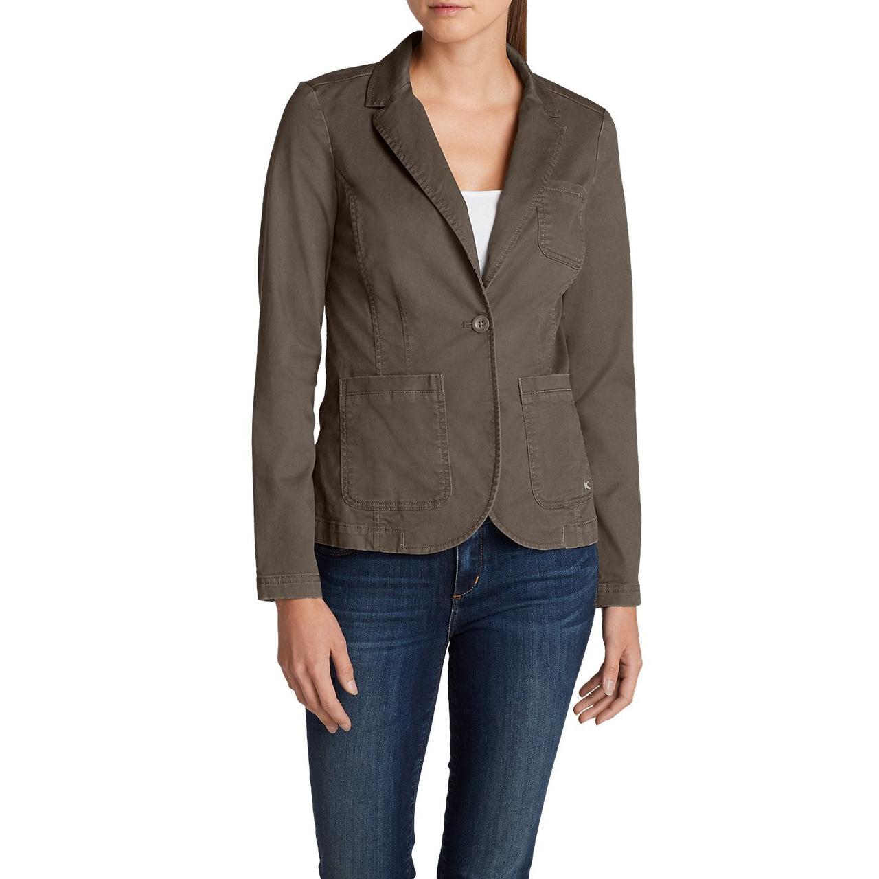 

Блейзер Eddie Bauer Womens Legend Wash Stretch Blazer  Mushroom, Блейзер Eddie Bauer Womens Legend Wash Stretch Blazer 34 Mushroom