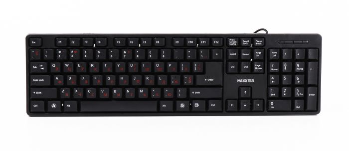 

Клавиатура Maxxtro KB-109-U стандартная, USB, черная