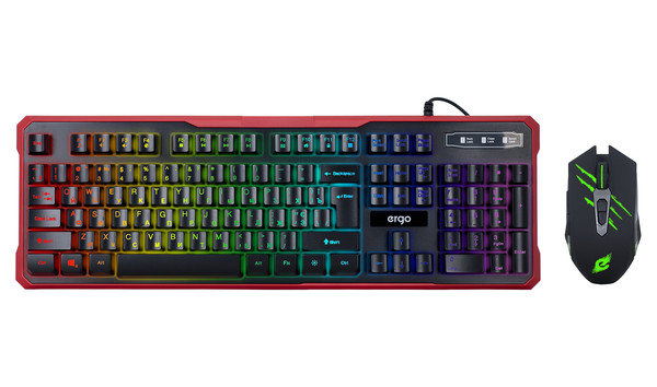 

Игровой комплект клавиатура и мышь ERGO MK-580