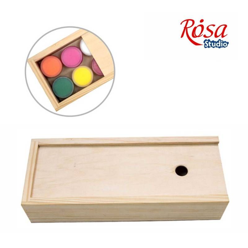 

Пенал для гуаші Rosa ROSA Studio дерев'яний 24,3х9,5х5,3см