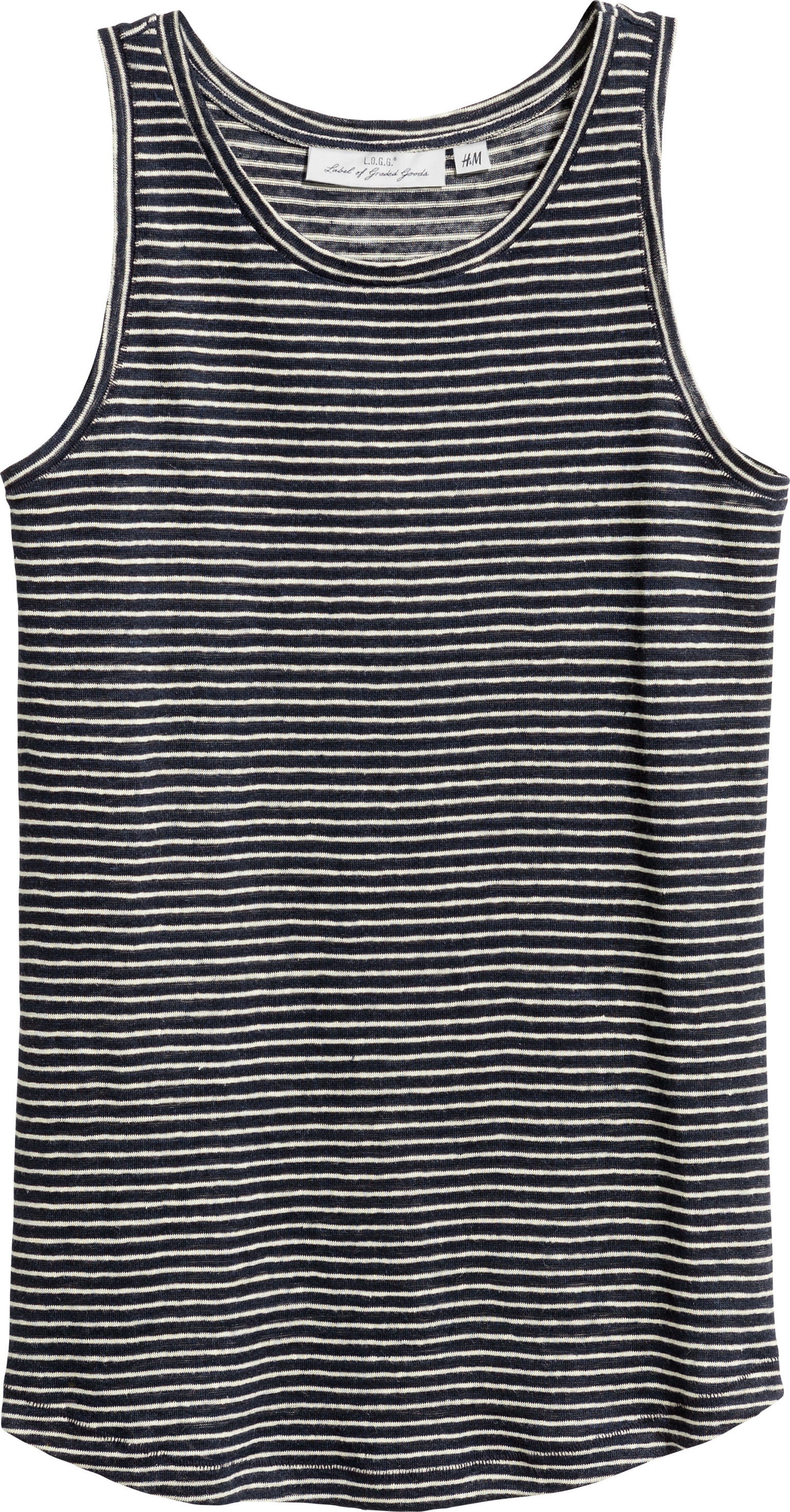 

Майка H&M 3hm06110219 S Темно-синяя