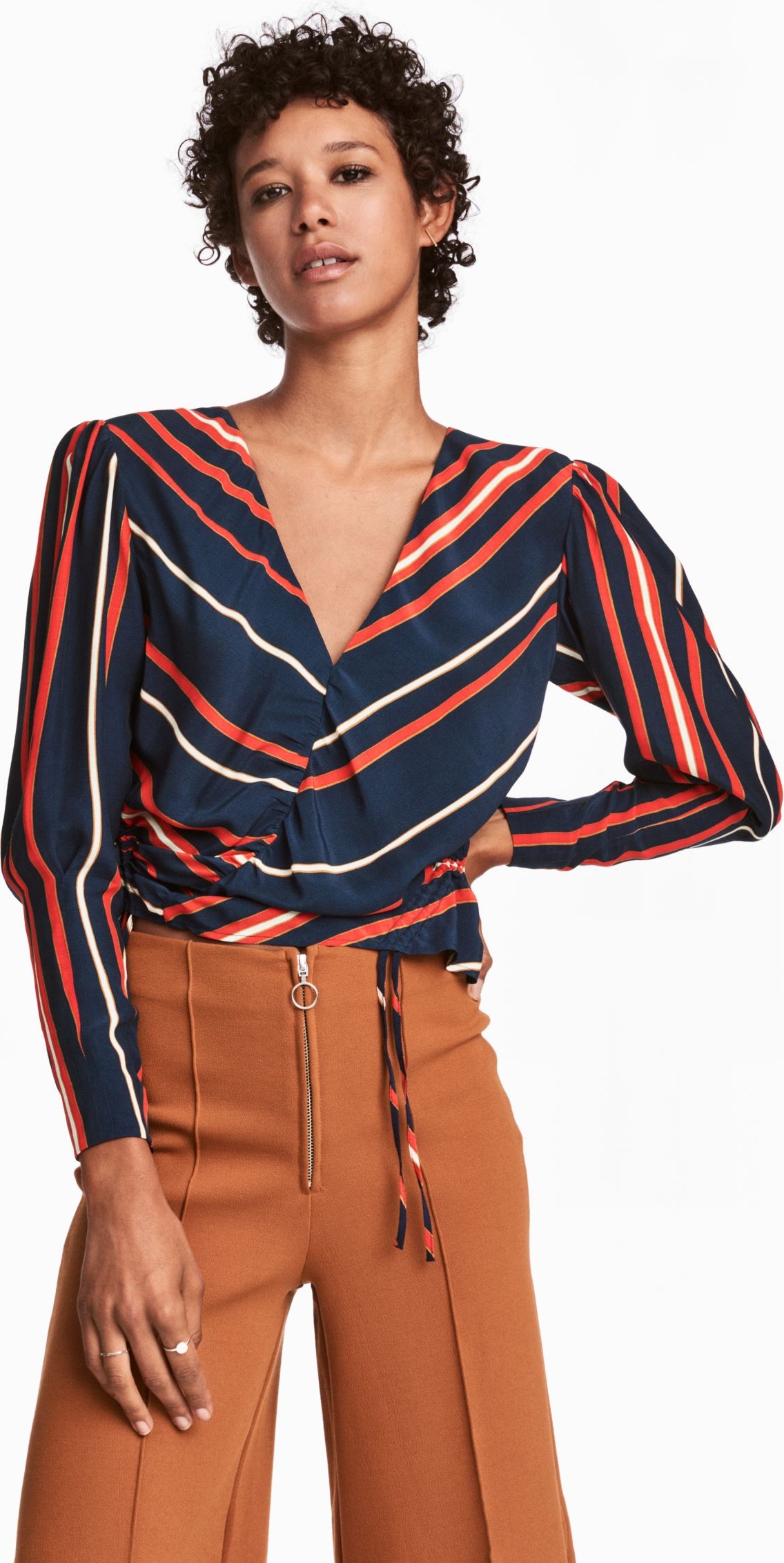 

Блузка H&M 3hm06110145 34 Темно-синяя