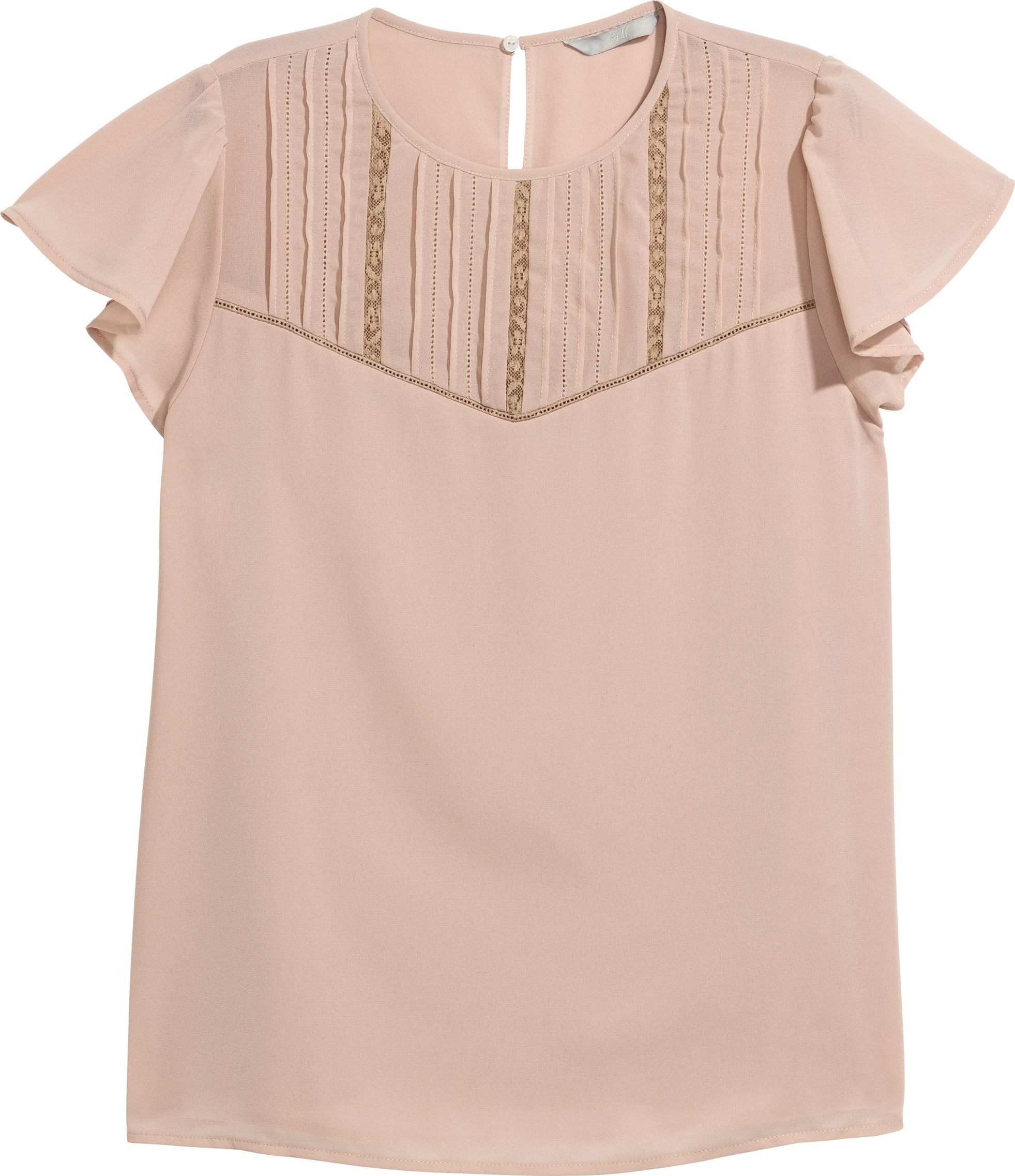 

Блузка H&M 3hm06110094 36 Светло-розовая