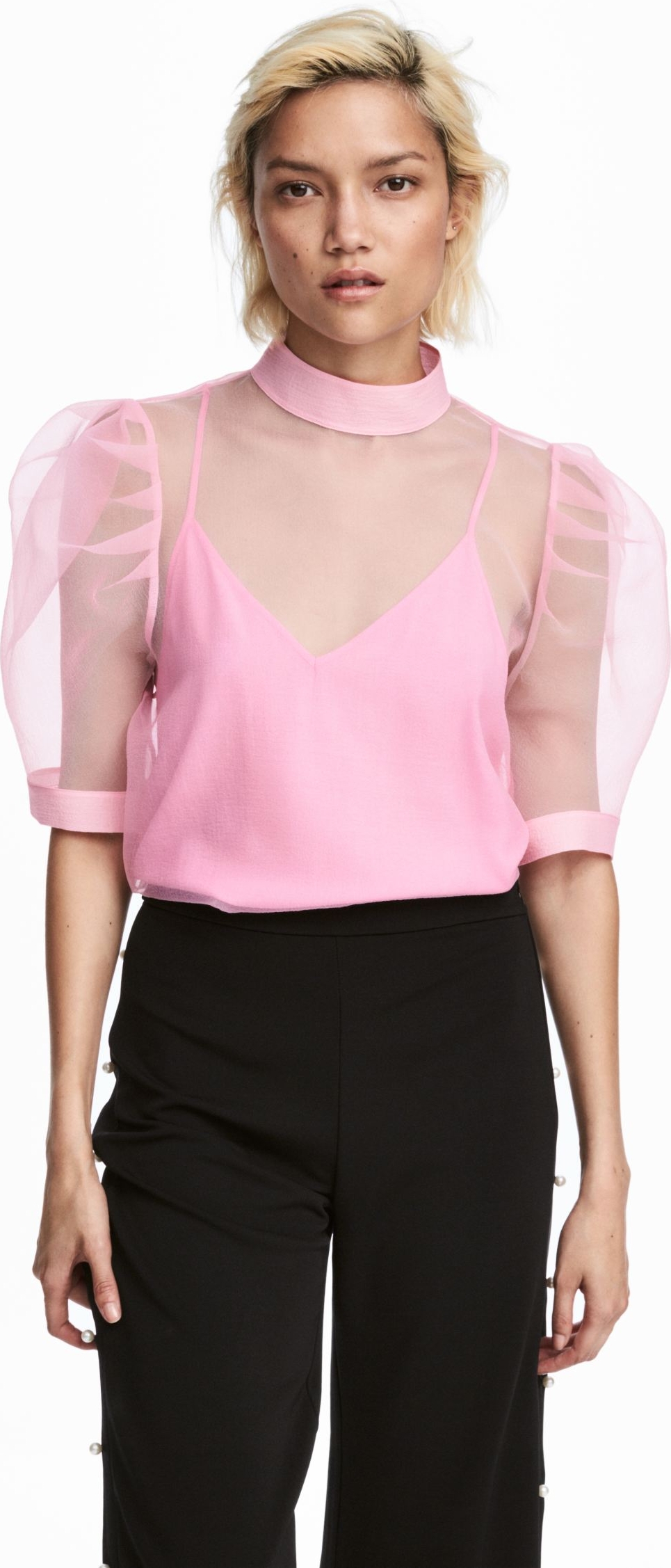 

Блузка H&M 3hm06110069  Розовая, Блузка H&M 3hm06110069 44 Розовая