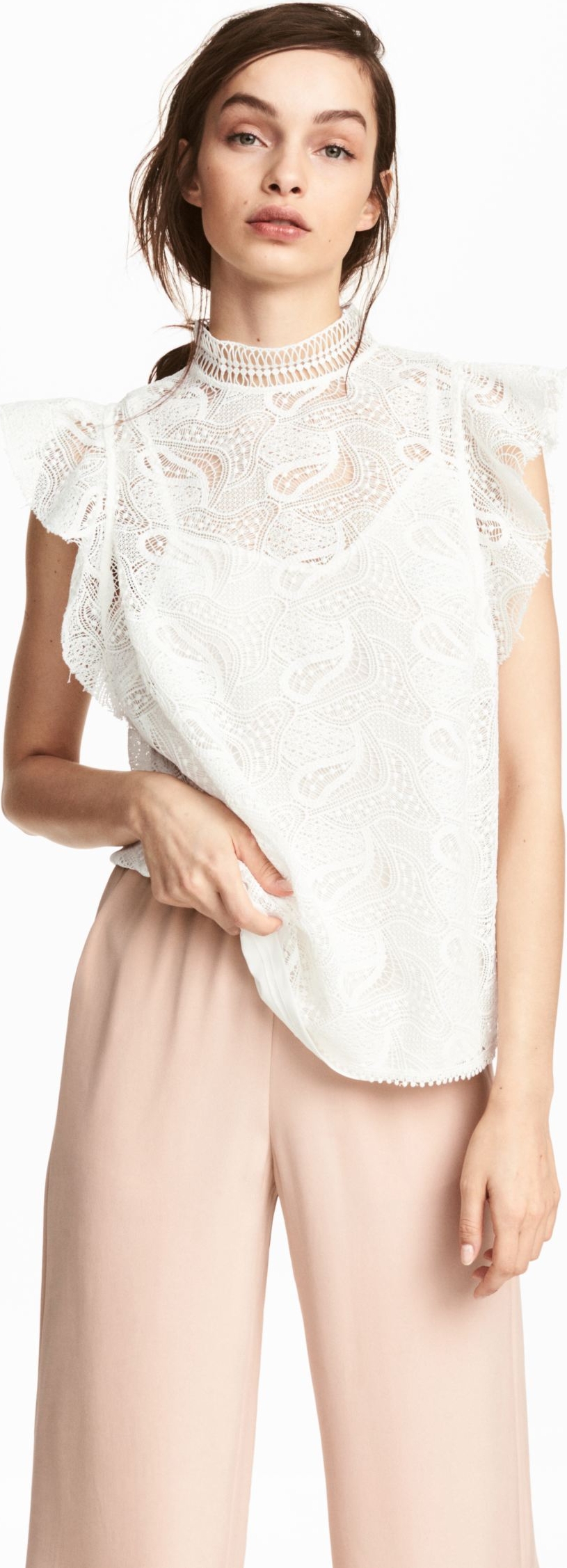 

Блузка H&M 3hm06110081 32 Молочная