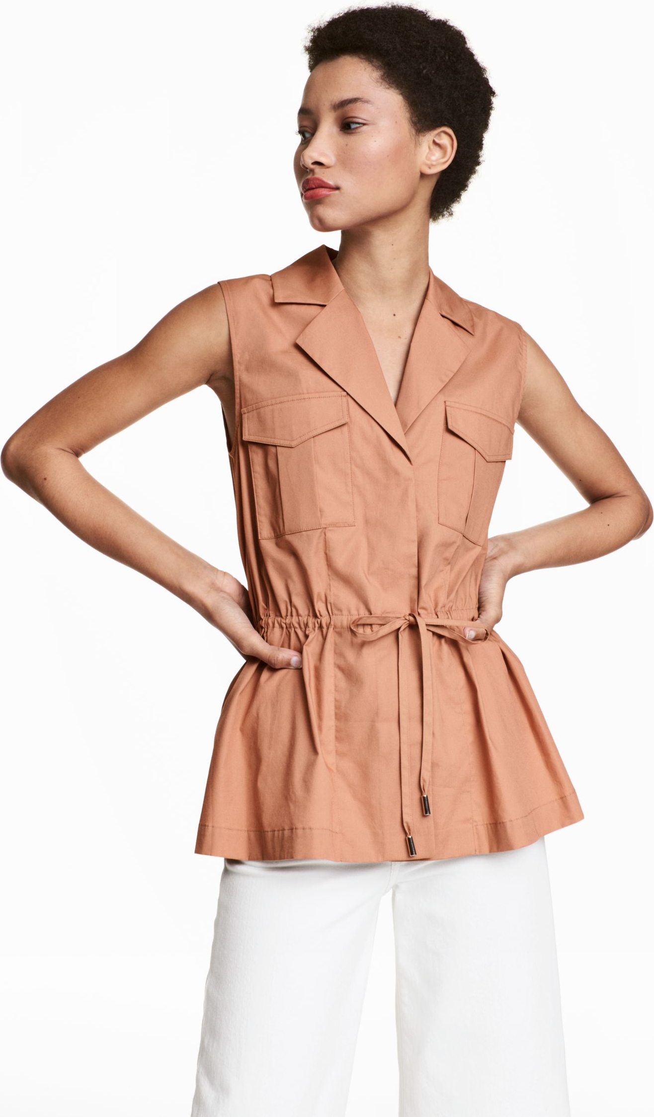 

Блузка H&M 3hm06110164  Коричневая, Блузка H&M 3hm06110164 38 Коричневая