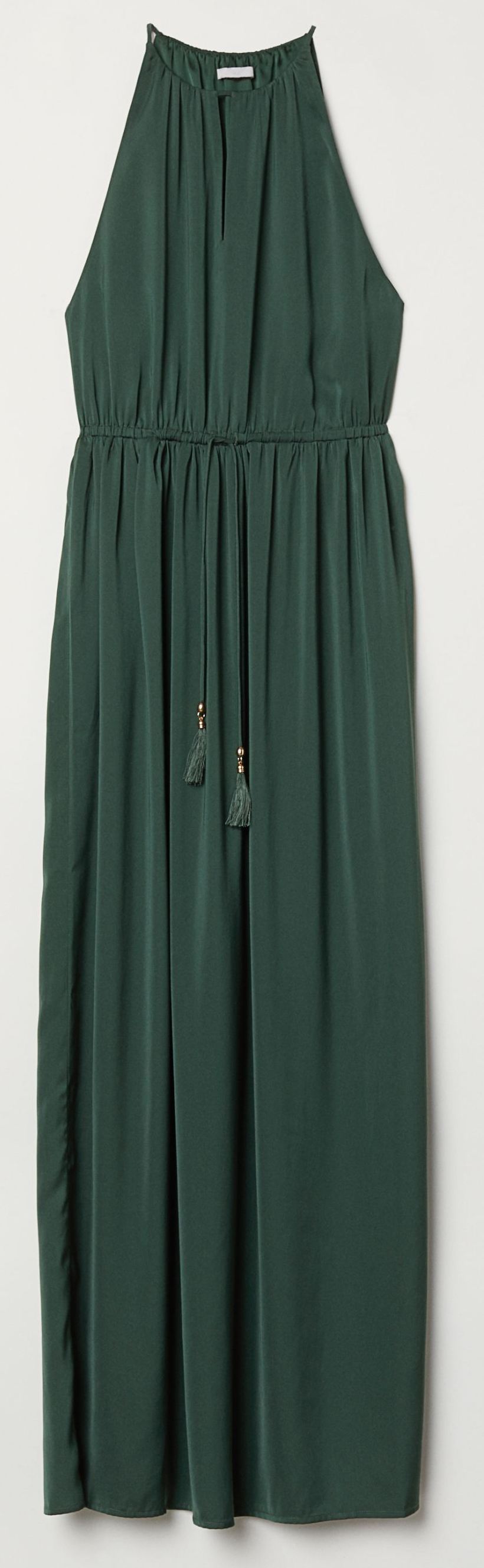 

Платье H&M 3hm05300042 32 Темно-зеленое