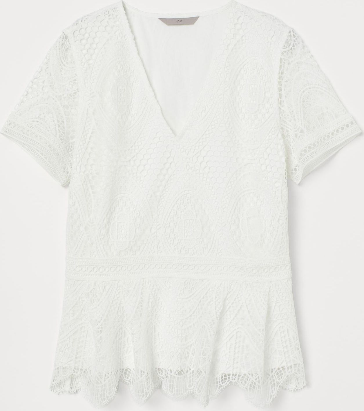 

Блузка H&M 1812-8117731 XS Белая