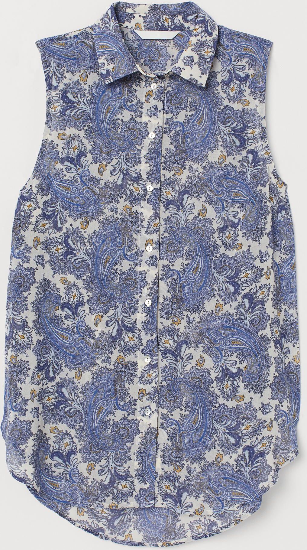 

Блузка H&M 2312-697050 44 Голубая принт