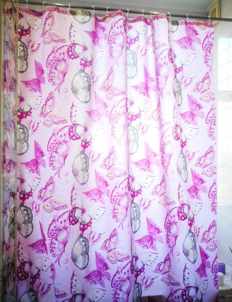 

Шторка для ванной Miranda SARE PINK L9229 180х200 см