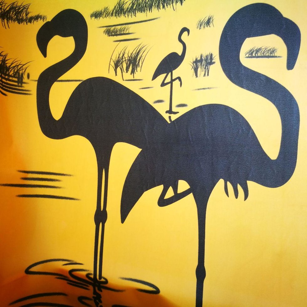 

Шторка для ванной Miranda FLAMINGO YELLOW M4101 180х200 см