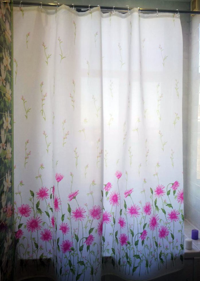 

Шторка для ванной Miranda SUN FLOWERS PINK М6029 180х200 см