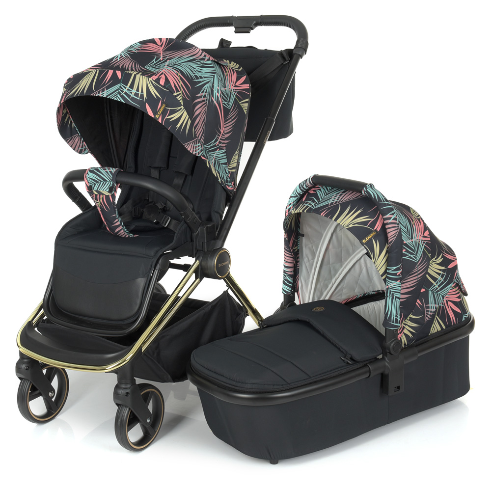 

Коляска универсальная 2в1 ME 1091-G Persona Black Pink Palm