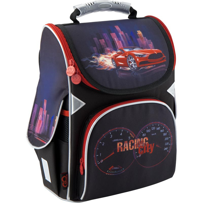 

Рюкзак каркасный школьный GoPack 5001 GO19-5001S-7 Черный