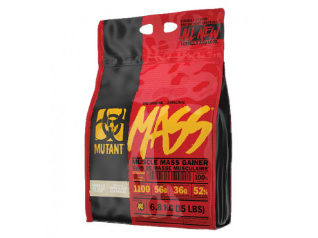 

Гейнеры Mutant MASS 6,8кг Вкус Ванильное мороженое