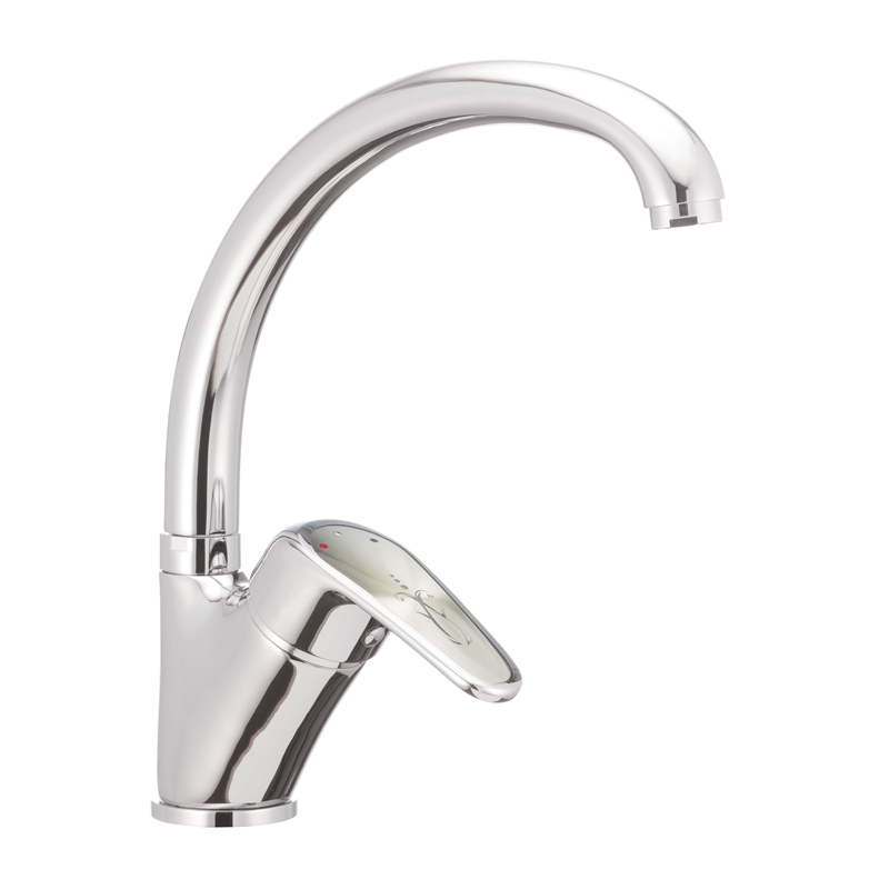 

Смеситель для кухни Haiba MAGIC 777 с серой ручкой (HB0678)
