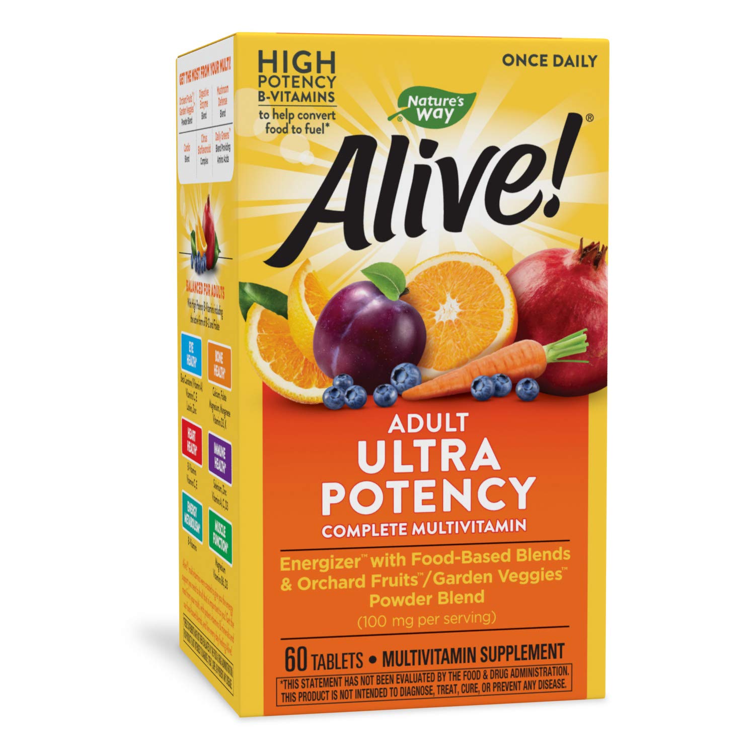 

Nature's Way Alive Adult Ultra Potency Complete Multivitamin 60 таблеток (4384304166)