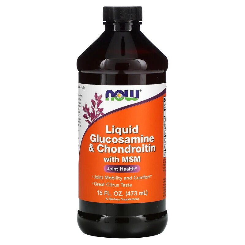 

Now Foods Liquid Glucosamine & Chondroitin with MSM 473 мл (4384304177)