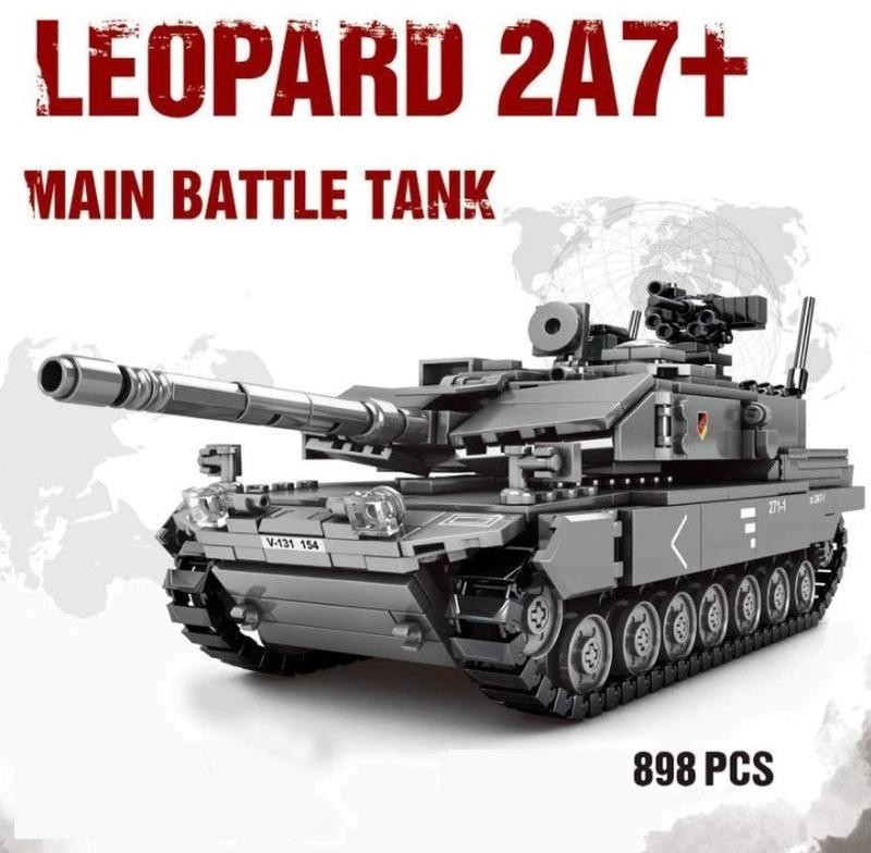 

Конструктор Военный боевой танк Leopard 2A7 Limo Toy 898 деталей
