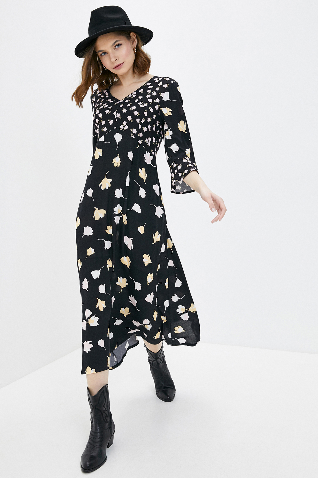 

платье BAON B450006 S BLACK PRINTED 4670030323637