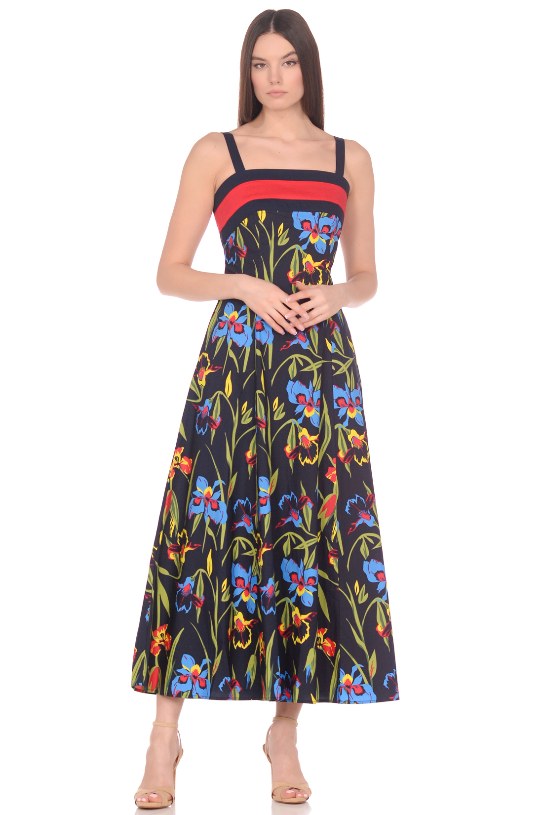 

сарафан BAON B469013 S DARK NAVY PRINTED 4690291875041