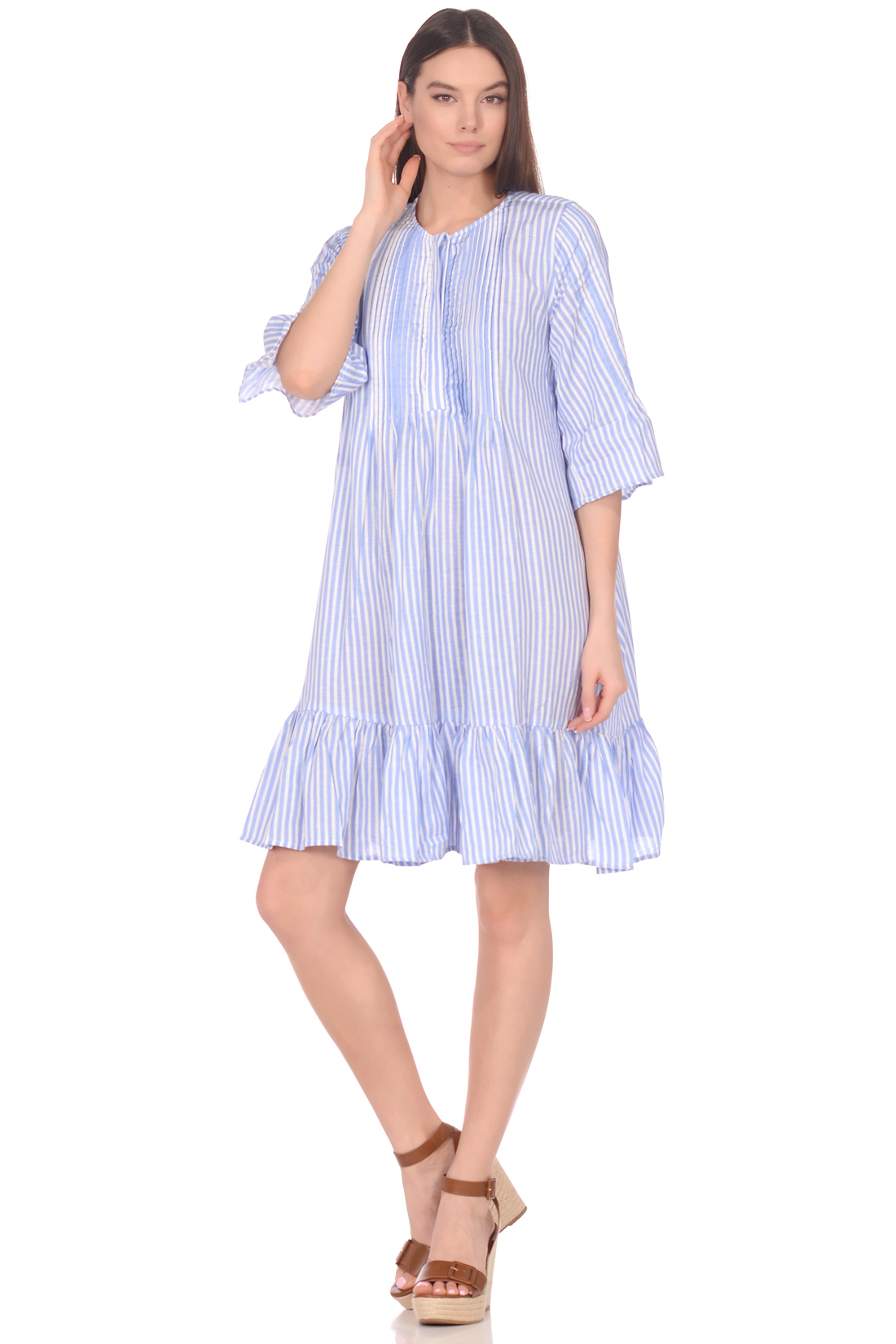 

платье BAON B459051 S COLD BLUE STRIPED 4690291870831