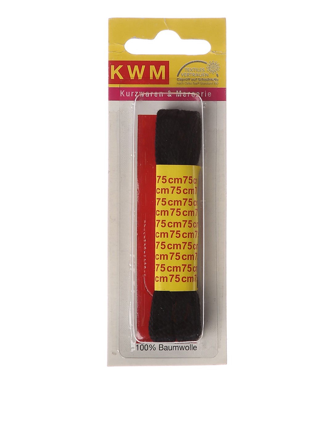 

Шнурки для обуви 75 см KWM черный K03-110050