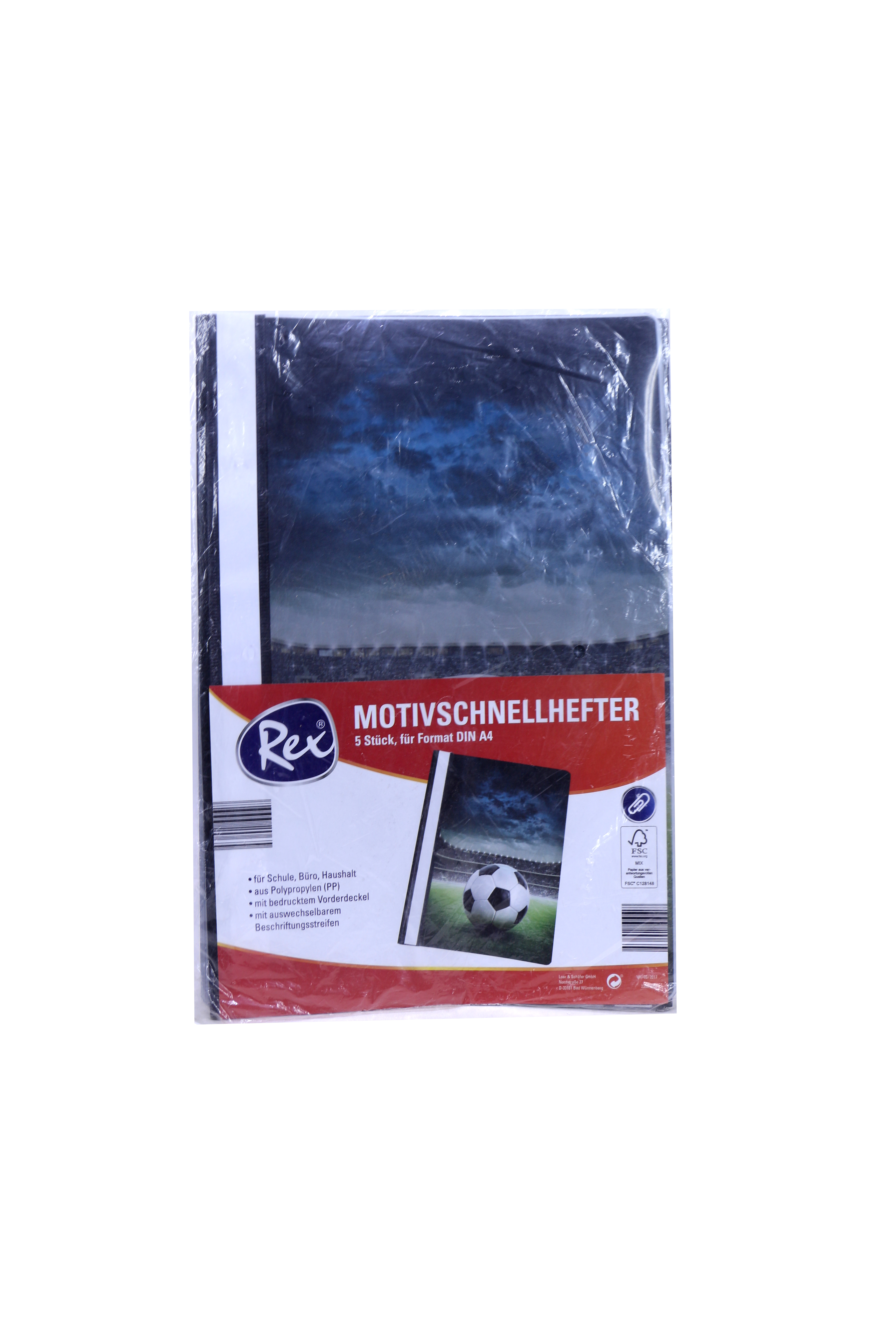

Папка скоросшиватель (5 шт.), 31х22 см Rex Lidl разноцветный K03-440058